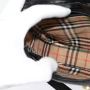 Burberrys Shoulder Bag Leather Black Gold Auth 133939-19