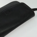 Burberrys Shoulder Bag Leather Black Gold Auth 133939-6