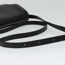 Burberrys Shoulder Bag Leather Black Gold Auth 133939-7