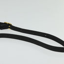 Burberrys Shoulder Bag Leather Black Gold Auth 133939-8