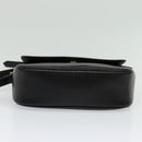 Burberrys Shoulder Bag Leather Black Gold Auth 133939-5