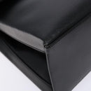 LOEWE Velazquez Hand Bag Leather Black Gold Auth 133940-16