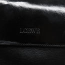 LOEWE Velazquez Hand Bag Leather Black Gold Auth 133940-18