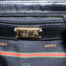 LOEWE Velazquez Hand Bag Leather Black Gold Auth 133940-19