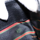 LOEWE Velazquez Hand Bag Leather Black Gold Auth 133940-12