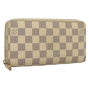 LOUIS VUITTON Damier Azur Zippy Wallet Long Wallet N60019 LV Auth 133941-1