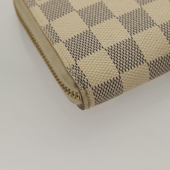 LOUIS VUITTON Damier Azur Zippy Wallet Long Wallet N60019 LV Auth 133941