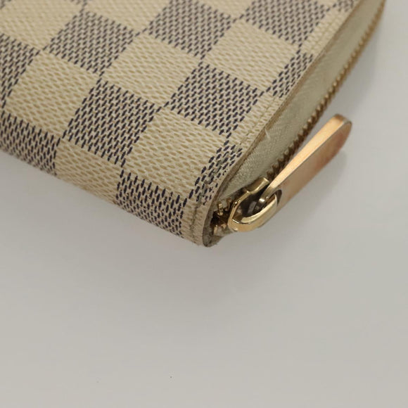 LOUIS VUITTON Damier Azur Zippy Wallet Long Wallet N60019 LV Auth 133941