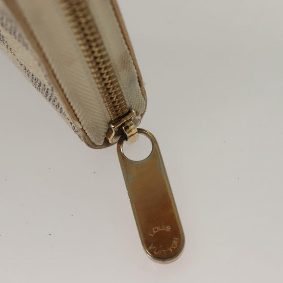 LOUIS VUITTON Damier Azur Zippy Wallet Long Wallet N60019 LV Auth 133941