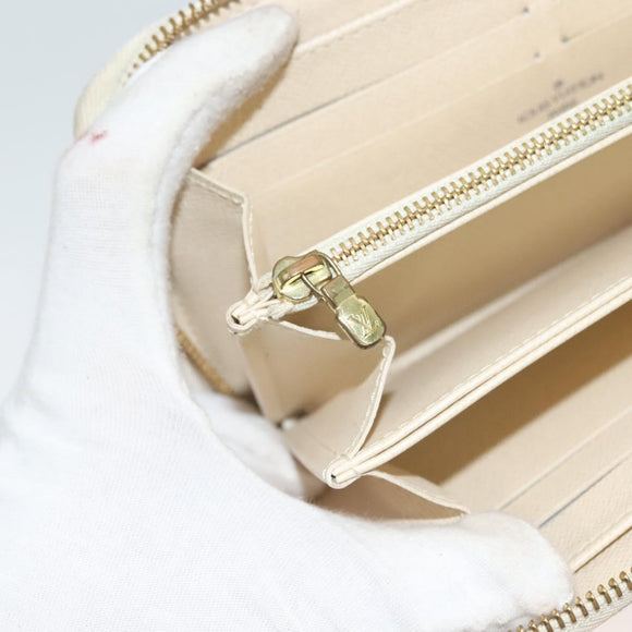 LOUIS VUITTON Damier Azur Zippy Wallet Long Wallet N60019 LV Auth 133941