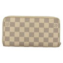 LOUIS VUITTON Damier Azur Zippy Wallet Long Wallet N60019 LV Auth 133941-2