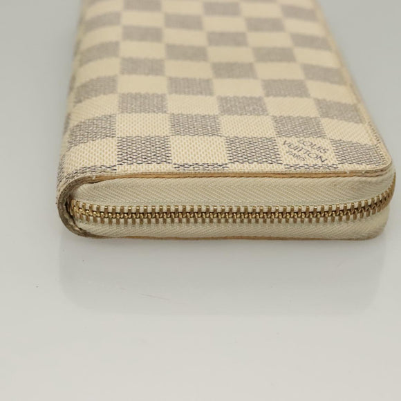 LOUIS VUITTON Damier Azur Zippy Wallet Long Wallet N60019 LV Auth 133941