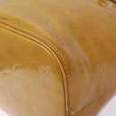 LOUIS VUITTON Monogram Vernis Houston Hand Bag Beige M91004 LV Auth 133943-15