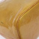 LOUIS VUITTON Monogram Vernis Houston Hand Bag Beige M91004 LV Auth 133943-16