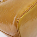 LOUIS VUITTON Monogram Vernis Houston Hand Bag Beige M91004 LV Auth 133943-18