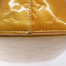 LOUIS VUITTON Monogram Vernis Houston Hand Bag Beige M91004 LV Auth 133943-9