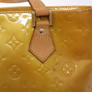 LOUIS VUITTON Monogram Vernis Houston Hand Bag Beige M91004 LV Auth 133943-19