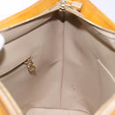 LOUIS VUITTON Monogram Vernis Houston Hand Bag Beige M91004 LV Auth 133943-21