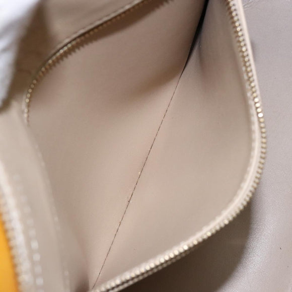 LOUIS VUITTON Monogram Vernis Houston Hand Bag Beige M91004 LV Auth 133943