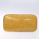 LOUIS VUITTON Monogram Vernis Houston Hand Bag Beige M91004 LV Auth 133943-5