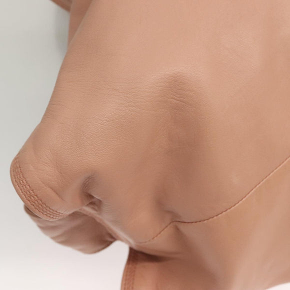 LOEWE Anagram Nappa Aire Tote Bag Leather Gold Pink Auth 133947