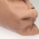 LOEWE Anagram Nappa Aire Tote Bag Leather Gold Pink Auth 133947-16