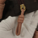 LOEWE Anagram Nappa Aire Tote Bag Leather Gold Pink Auth 133947-17