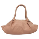 LOEWE Anagram Nappa Aire Tote Bag Leather Gold Pink Auth 133947-13