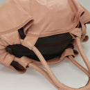 LOEWE Anagram Nappa Aire Tote Bag Leather Gold Pink Auth 133947-7