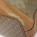 CELINE Macadam Canvas Shoulder Bag Beige Auth 133951-9