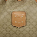 CELINE Macadam Canvas Shoulder Bag Beige Auth 133951-19