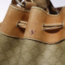 CELINE Macadam Canvas Shoulder Bag Beige Auth 133951-10