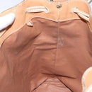 CELINE Macadam Canvas Shoulder Bag Beige Auth 133951-20