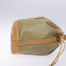 CELINE Macadam Canvas Shoulder Bag Beige Auth 133951-3
