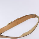 CELINE Macadam Canvas Shoulder Bag Beige Auth 133951-14