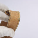 CELINE Macadam Canvas Shoulder Bag Beige Auth 133951-8