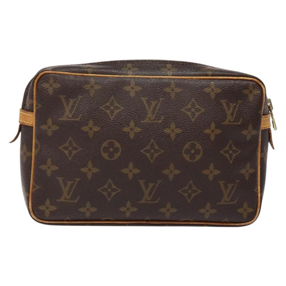LOUIS VUITTON Monogram Compiegne 23 Clutch Bag M51847 LV Auth 133960