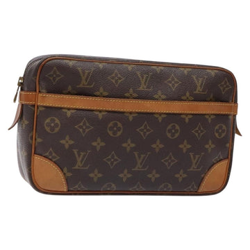 LOUIS VUITTON Monogram Compiegne 28 Clutch Bag M51845 LV Auth 133963