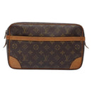 LOUIS VUITTON Monogram Compiegne 28 Clutch Bag M51845 LV Auth 133963-13