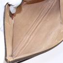 GUCCI GG Supreme Web Sherry Line Clutch Bag PVC Beige Gold 89 02 026 Auth 133968-10