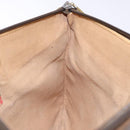 GUCCI GG Supreme Web Sherry Line Clutch Bag PVC Beige Gold 89 02 026 Auth 133968-19