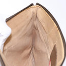 GUCCI GG Supreme Web Sherry Line Clutch Bag PVC Beige Gold 89 02 026 Auth 133968-20