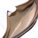 GUCCI GG Supreme Web Sherry Line Clutch Bag PVC Beige Gold 89 02 026 Auth 133968-21