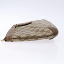 GUCCI GG Supreme Web Sherry Line Clutch Bag PVC Beige Gold 89 02 026 Auth 133968-4