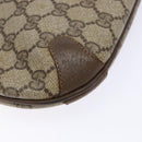 GUCCI GG Supreme Web Sherry Line Clutch Bag PVC Beige Gold 89 02 026 Auth 133968-14