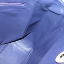 BVLGARI Tote Bag Leather Beige Silver Auth 133970-18