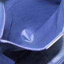 BVLGARI Tote Bag Leather Beige Silver Auth 133970-20