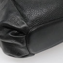 MCM Vicetos Logogram Shoulder Bag Leather 2way Black Auth 133981-13