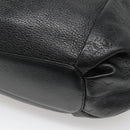 MCM Vicetos Logogram Shoulder Bag Leather 2way Black Auth 133981-14