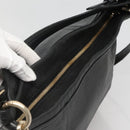 MCM Vicetos Logogram Shoulder Bag Leather 2way Black Auth 133981-6